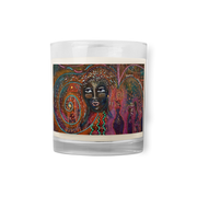 Glass jar soy wax candle