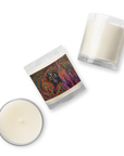 Glass jar soy wax candle